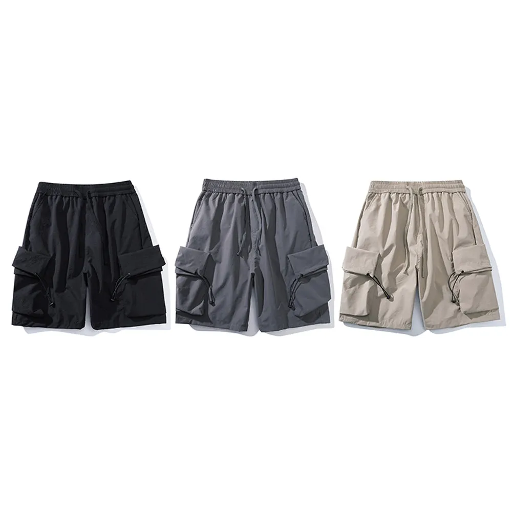 AMEKAJI CARGO KNEE SHORTS