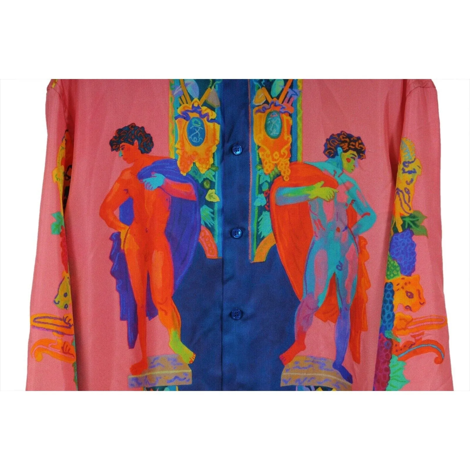 Andy Dixon Caravaggio Button Down Shirt Pink Silk Heritage