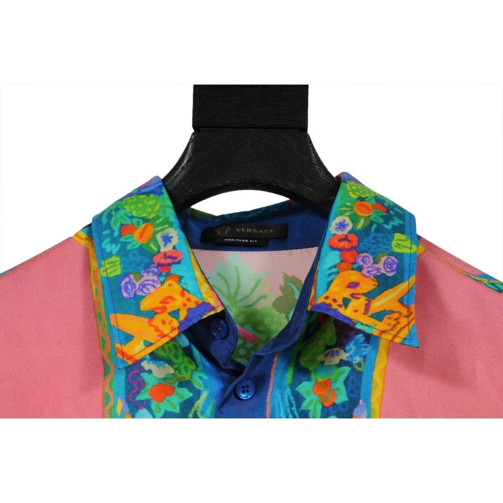 Andy Dixon Caravaggio Button Down Shirt Pink Silk Heritage
