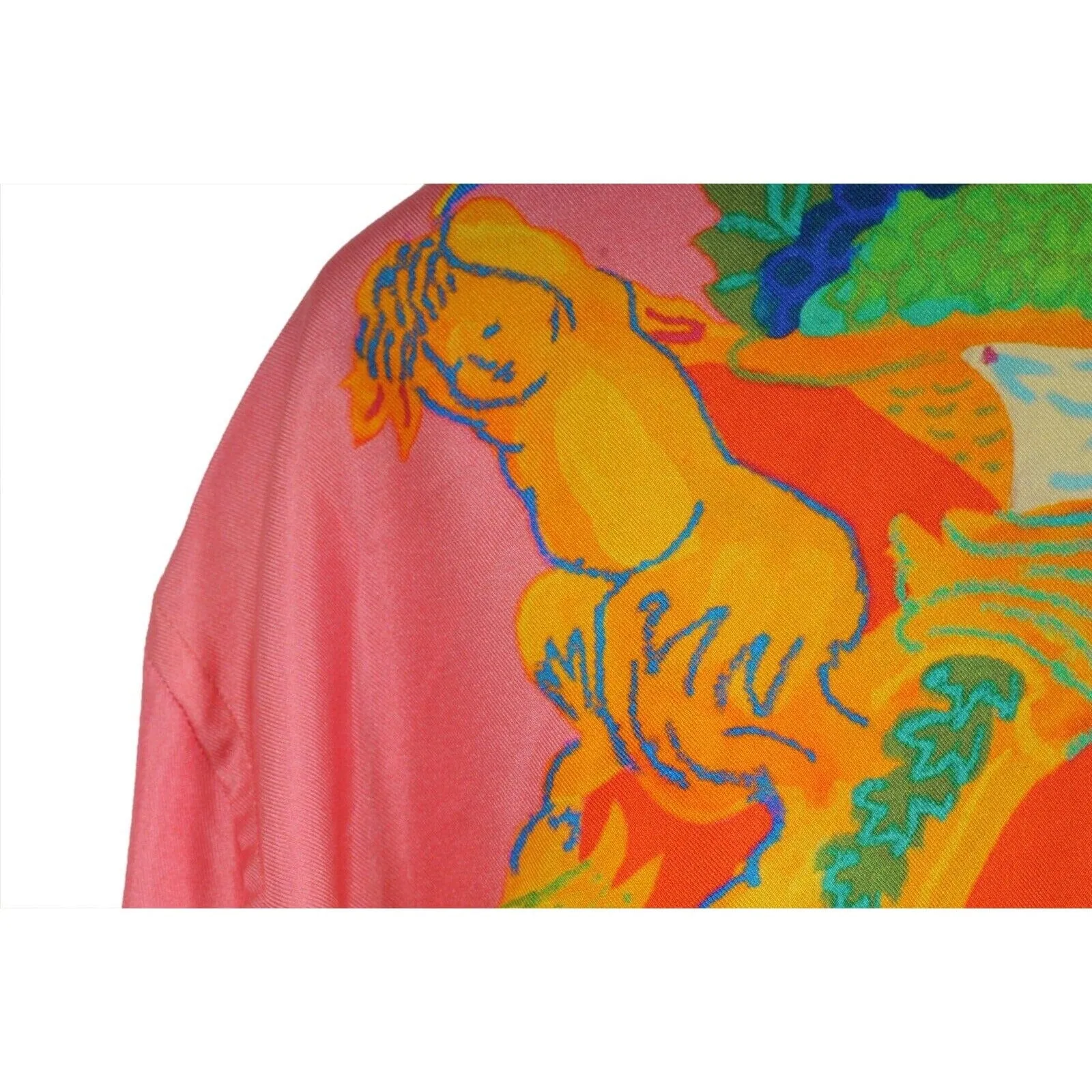 Andy Dixon Caravaggio Button Down Shirt Pink Silk Heritage