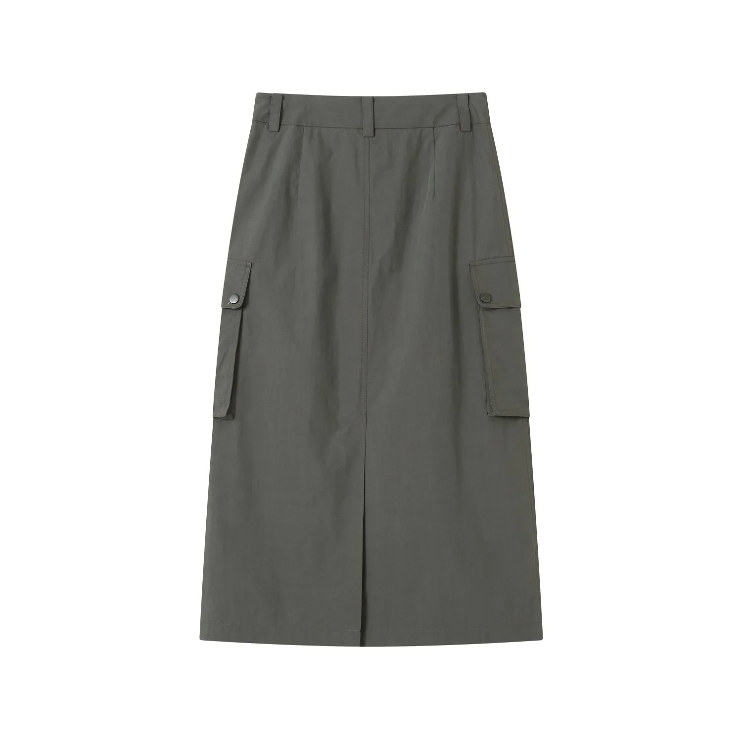 Army Green Cargo Skirt