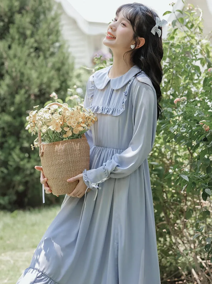 Art Dress Frill Long Retro