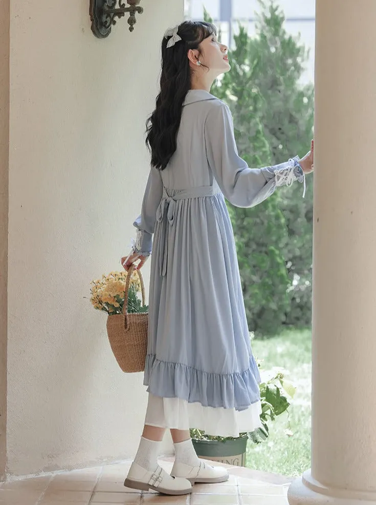 Art Dress Frill Long Retro
