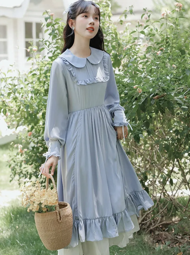 Art Dress Frill Long Retro
