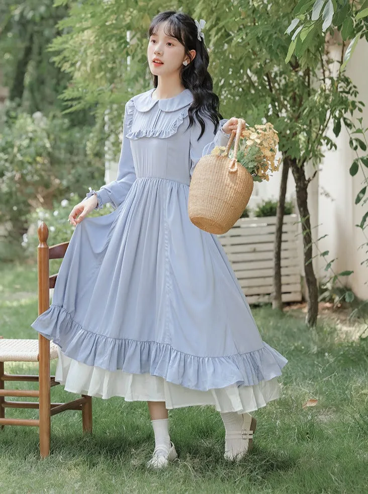 Art Dress Frill Long Retro