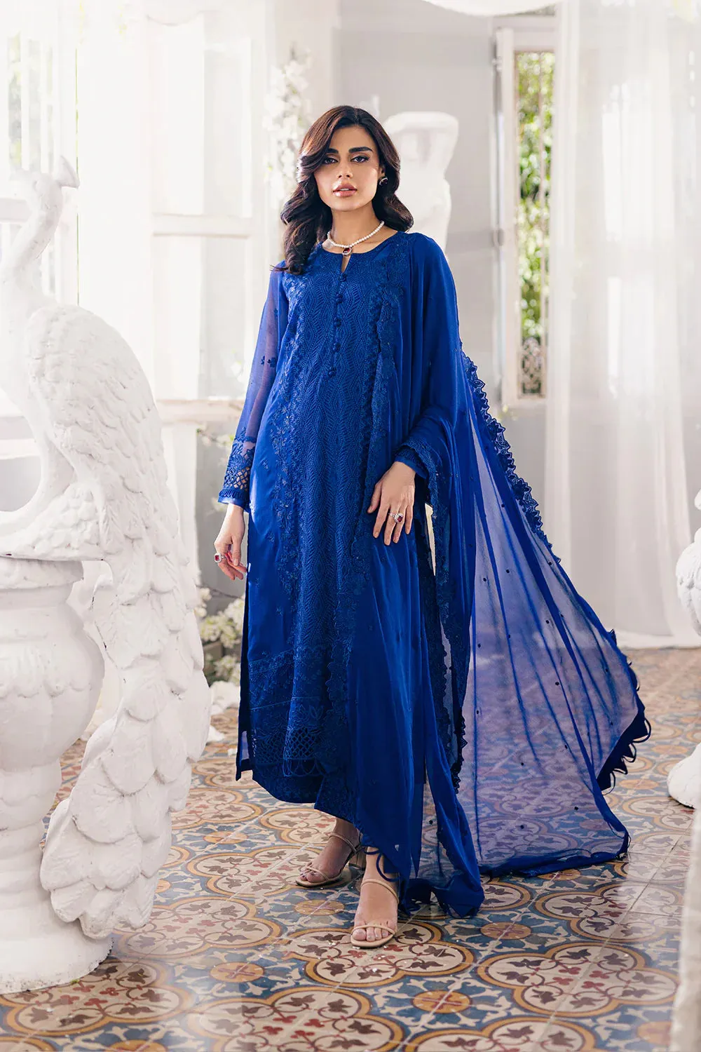 Azure | Ensembles Embroidered Formals | Iris Charm