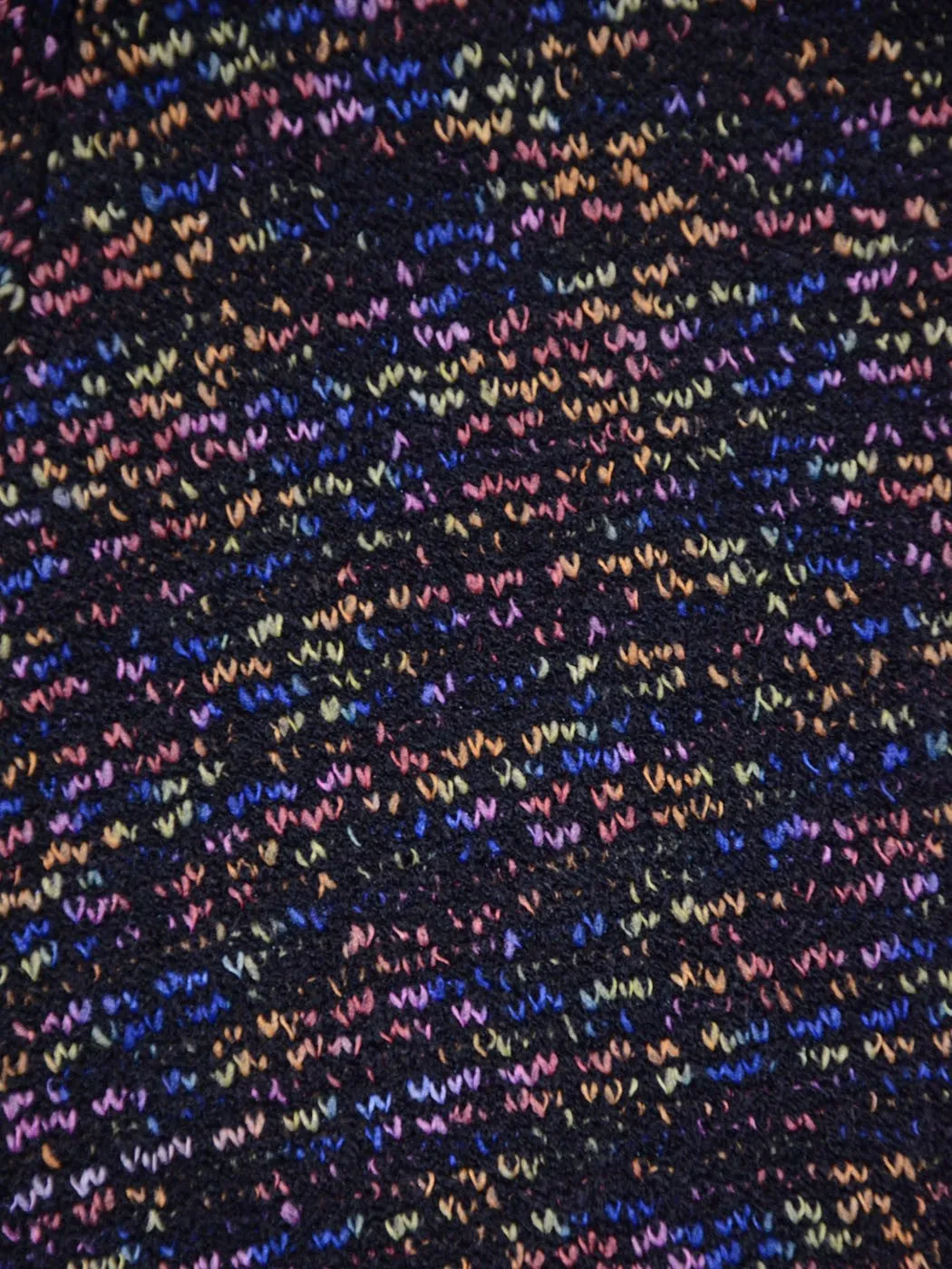 Basil And Lola Cute And Girly Black Multicolored Speckled Skater Style Skirt