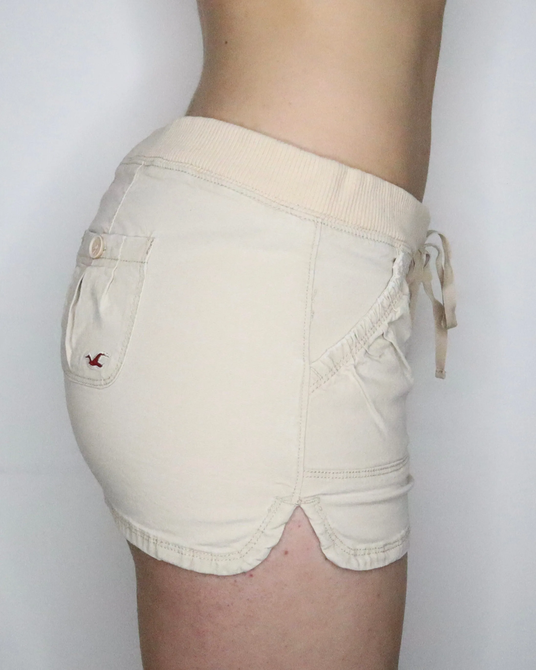 Beige Cargo Mini Skirt (Small) 