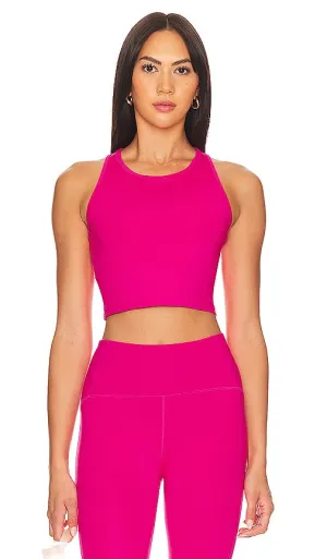 Beyond Yoga Powerbeyond Strive Cropped Tank in Fuchsia