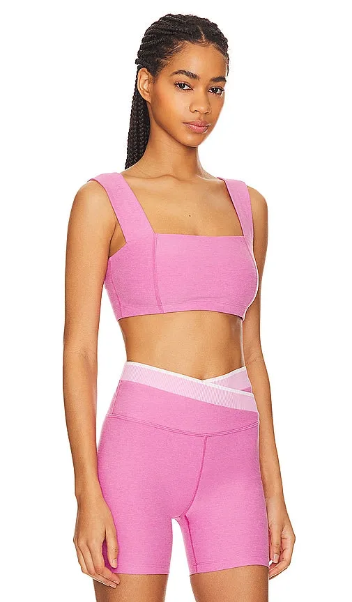 Beyond Yoga Spacedye Squared Sports Bra in Pink
