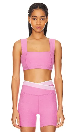 Beyond Yoga Spacedye Squared Sports Bra in Pink