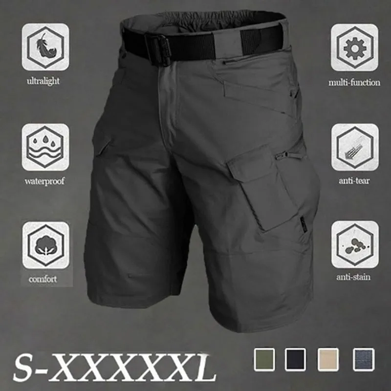 Big Size 5XL Classic Tactical Shorts Men Outdoor Waterproof Military Camouflage Multi-pocket Shorts Mens SWAT Cargo Shorts