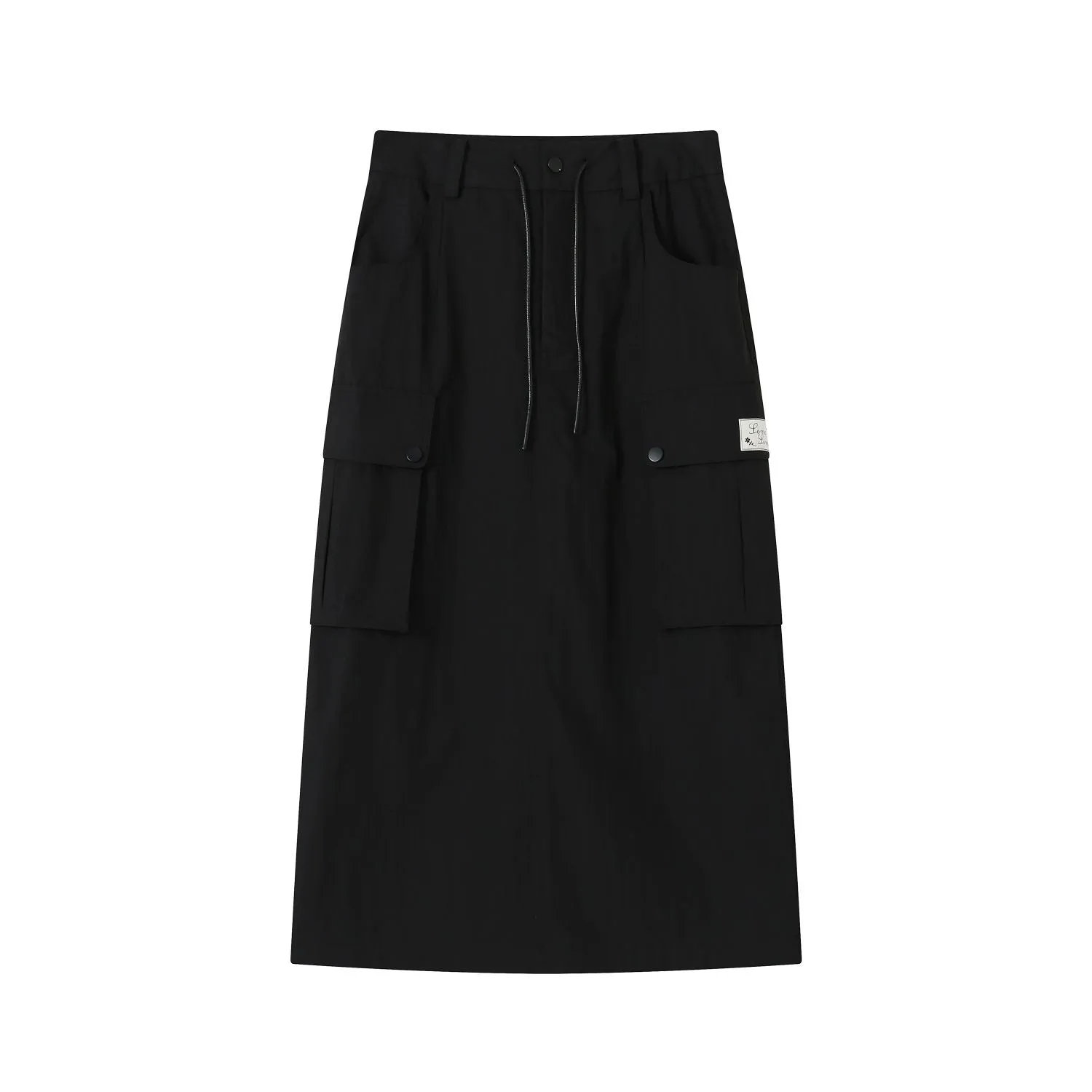 Black Cargo Skirt