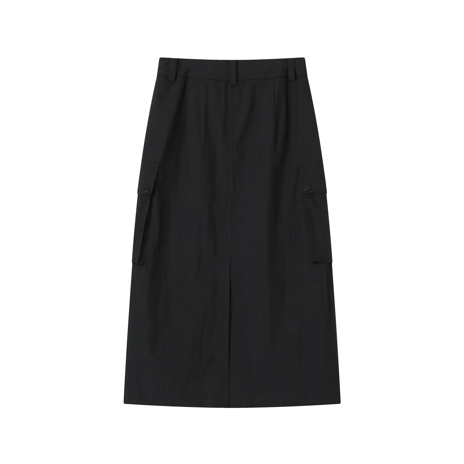 Black Cargo Skirt