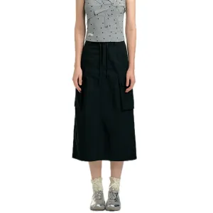 Black Cargo Skirt