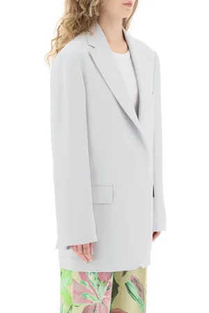 blur' oversized open blazer