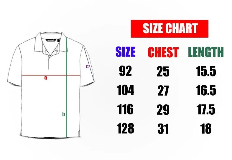 Boys Short Sleeve Cotton Polo T-Shirts