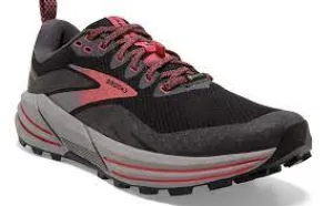 BROOKS WOMENS CASCADIA 16 GTX (BLACK/PEARL/CORAL