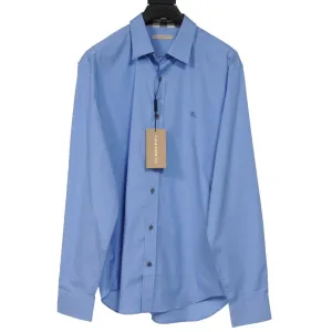 Burberry Brit Blue Button Down Logo Collared Shirt