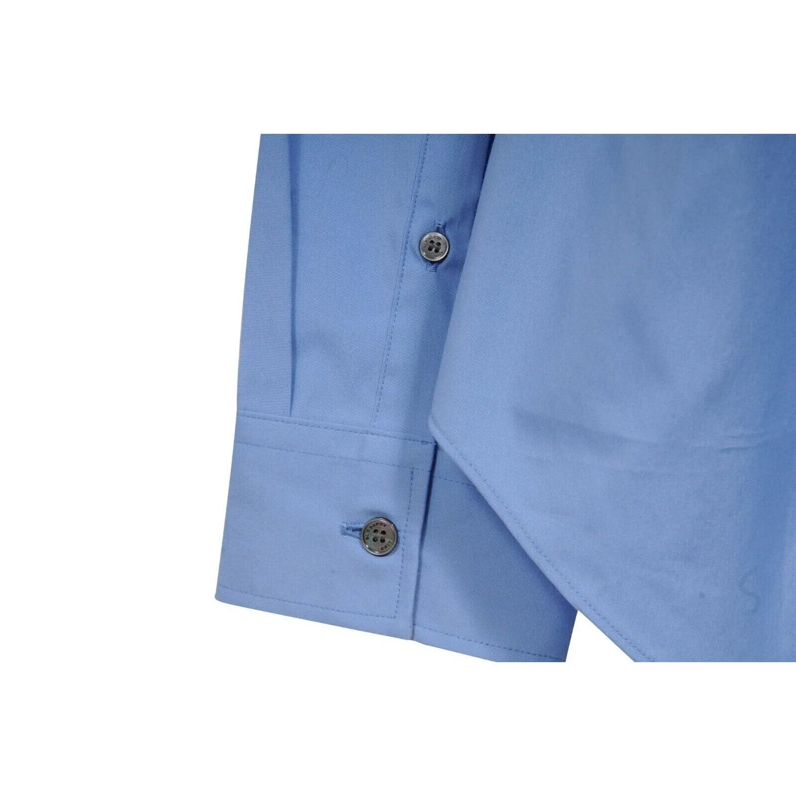 Burberry Brit Blue Button Down Logo Collared Shirt