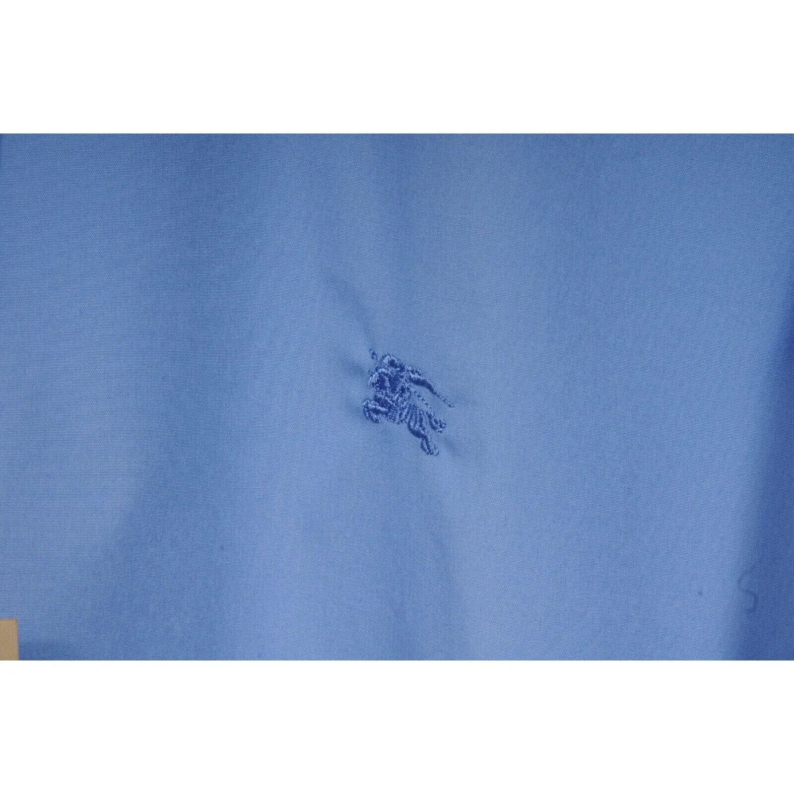 Burberry Brit Blue Button Down Logo Collared Shirt