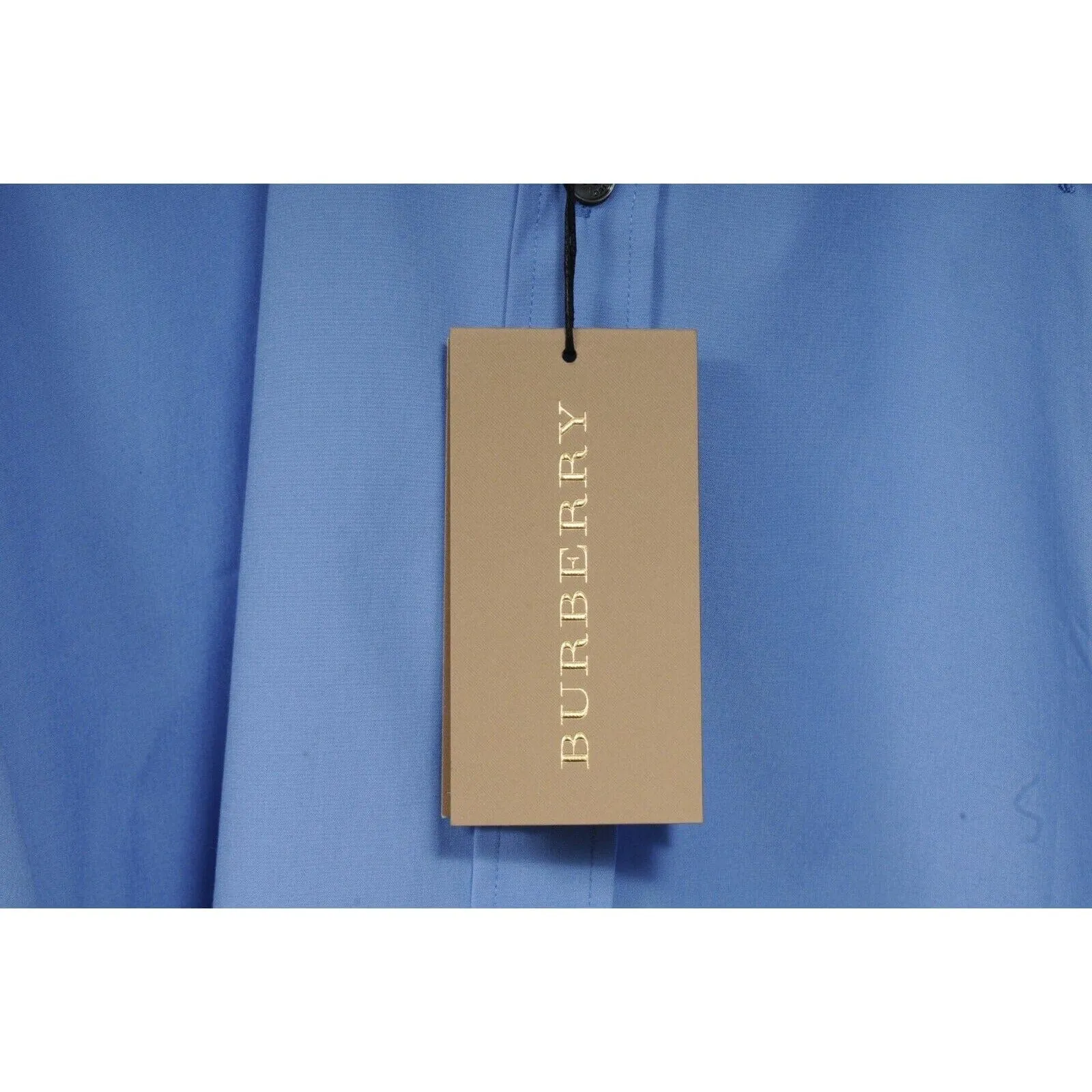 Burberry Brit Blue Button Down Logo Collared Shirt