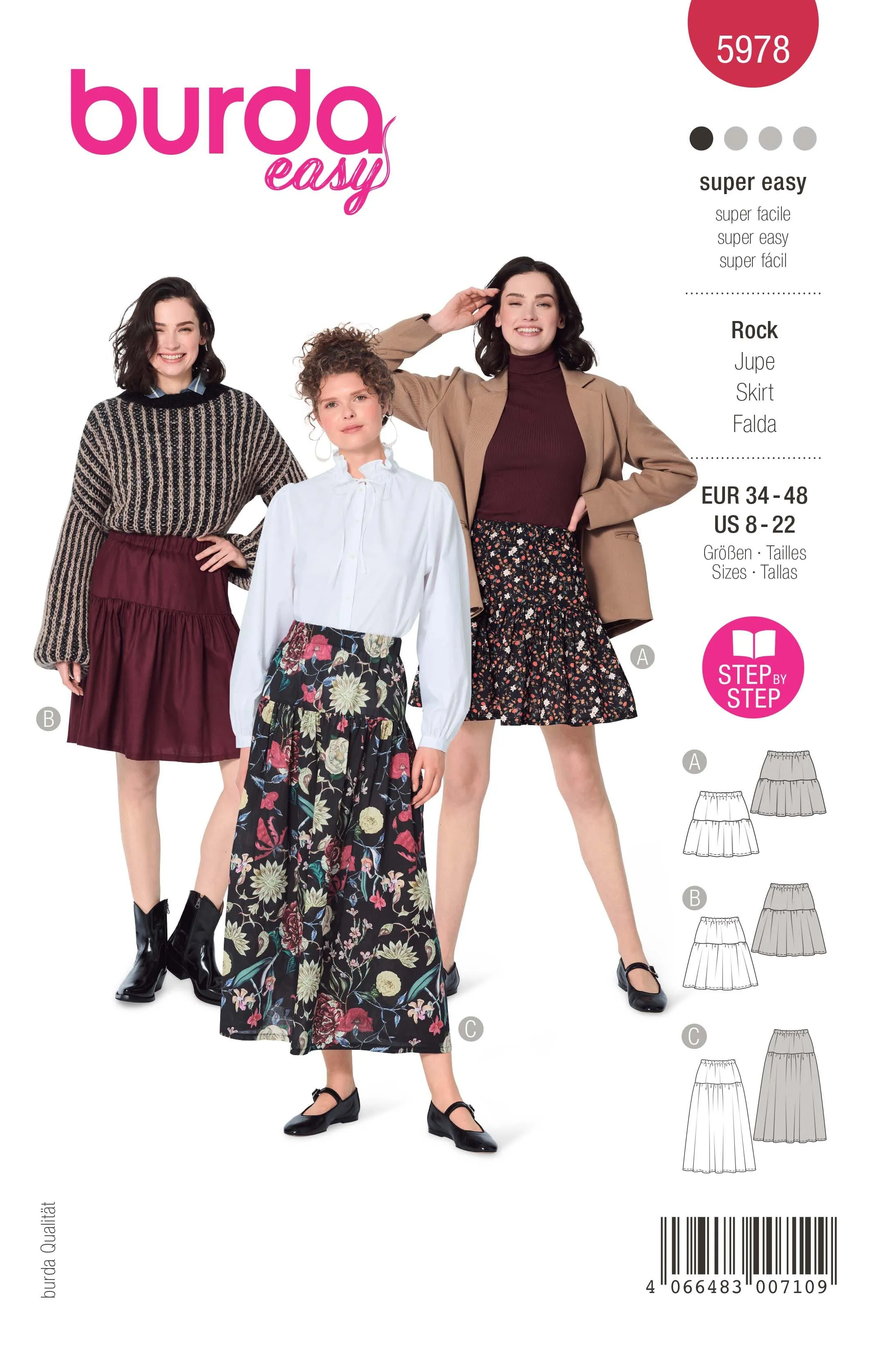 Burda - 5978  Skirt