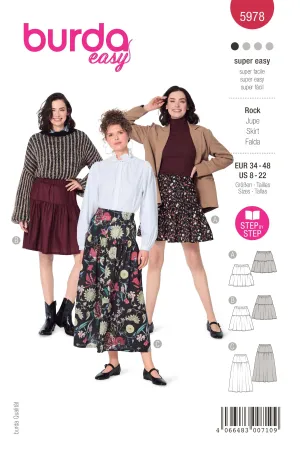 Burda - 5978  Skirt