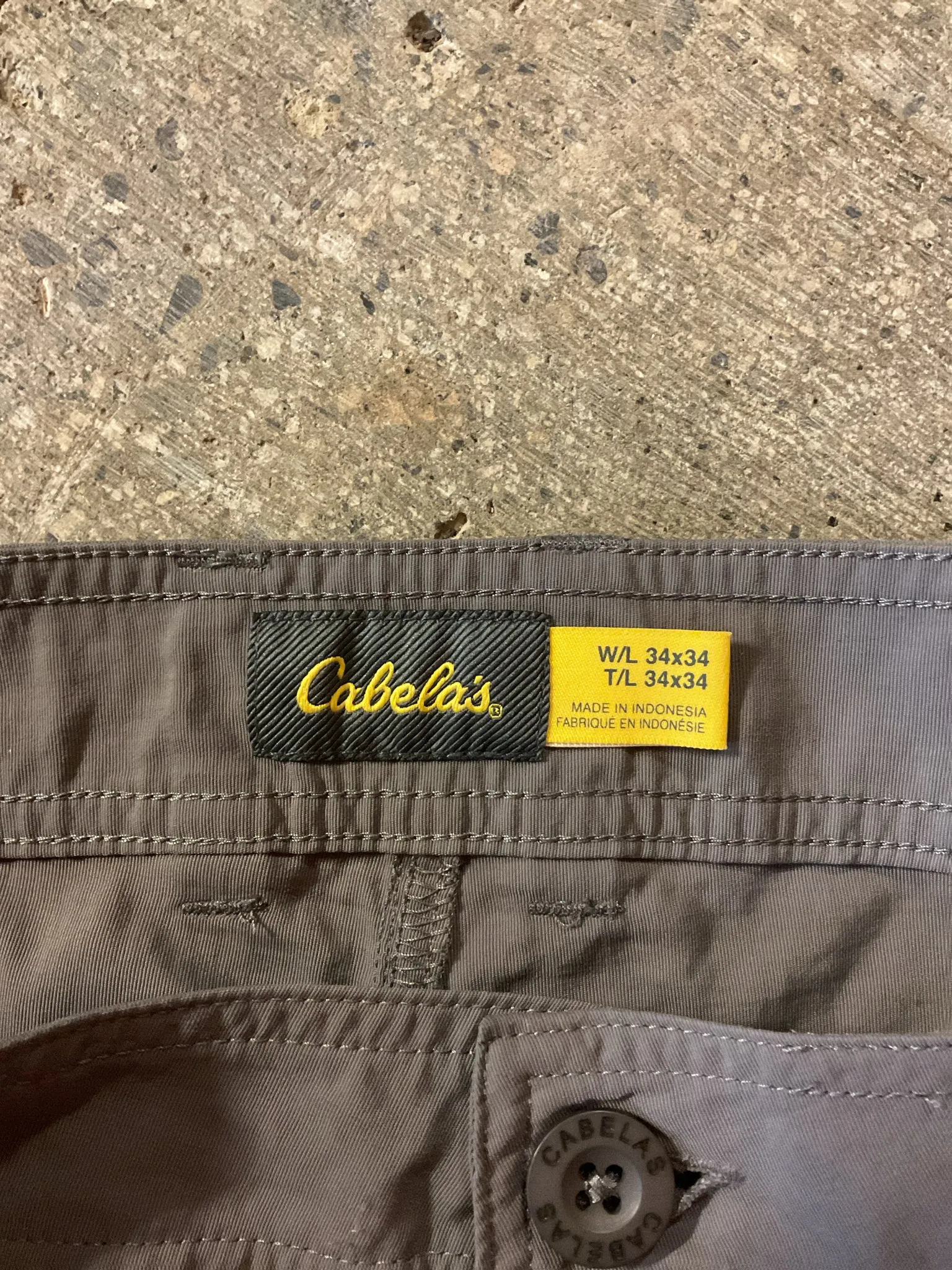 Cabela's Convertible Hiking Pants Men's 34