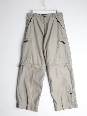 Cargo Convertible Pants Mens 34 x 30 Beige