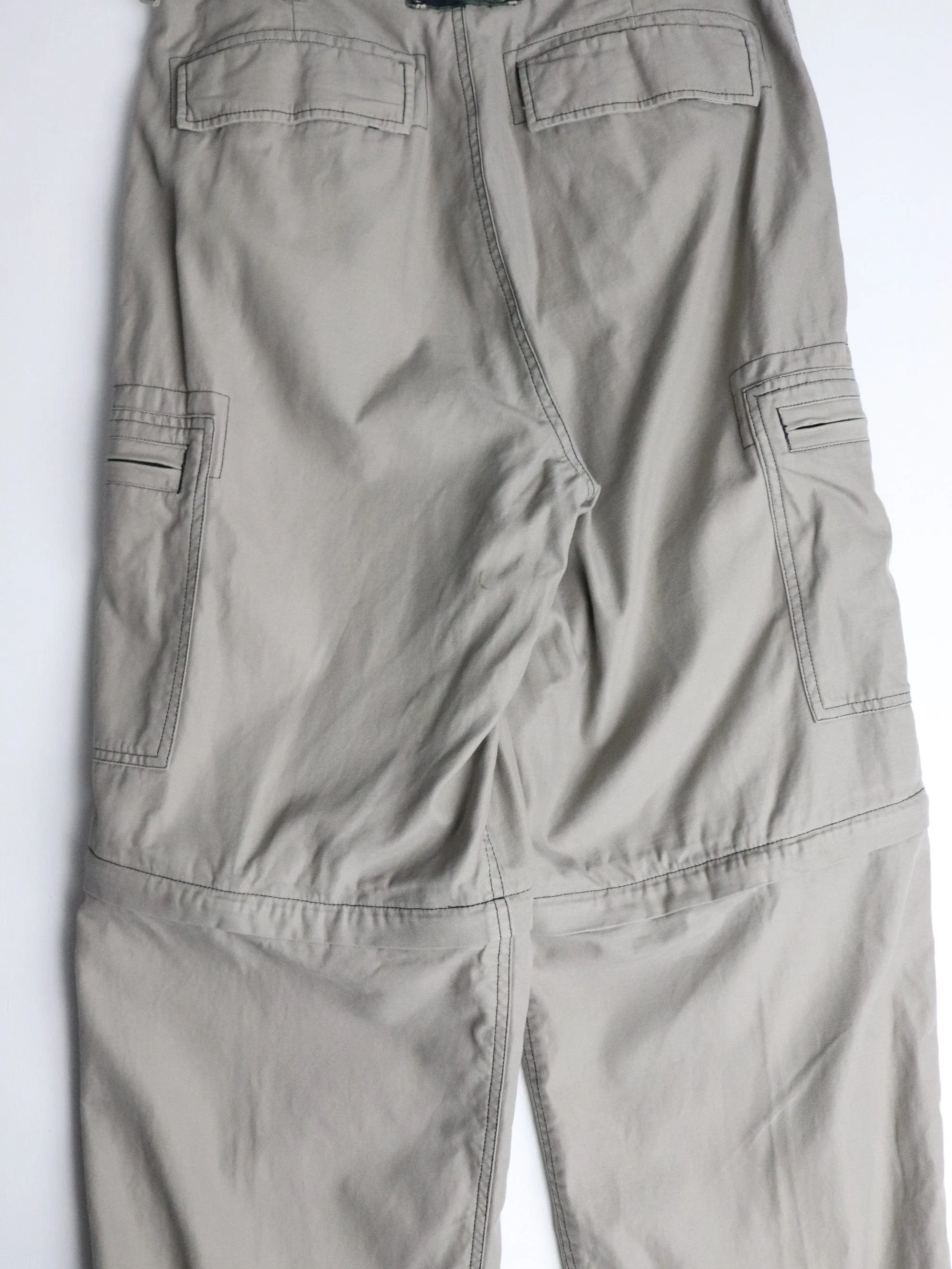Cargo Convertible Pants Mens 34 x 30 Beige