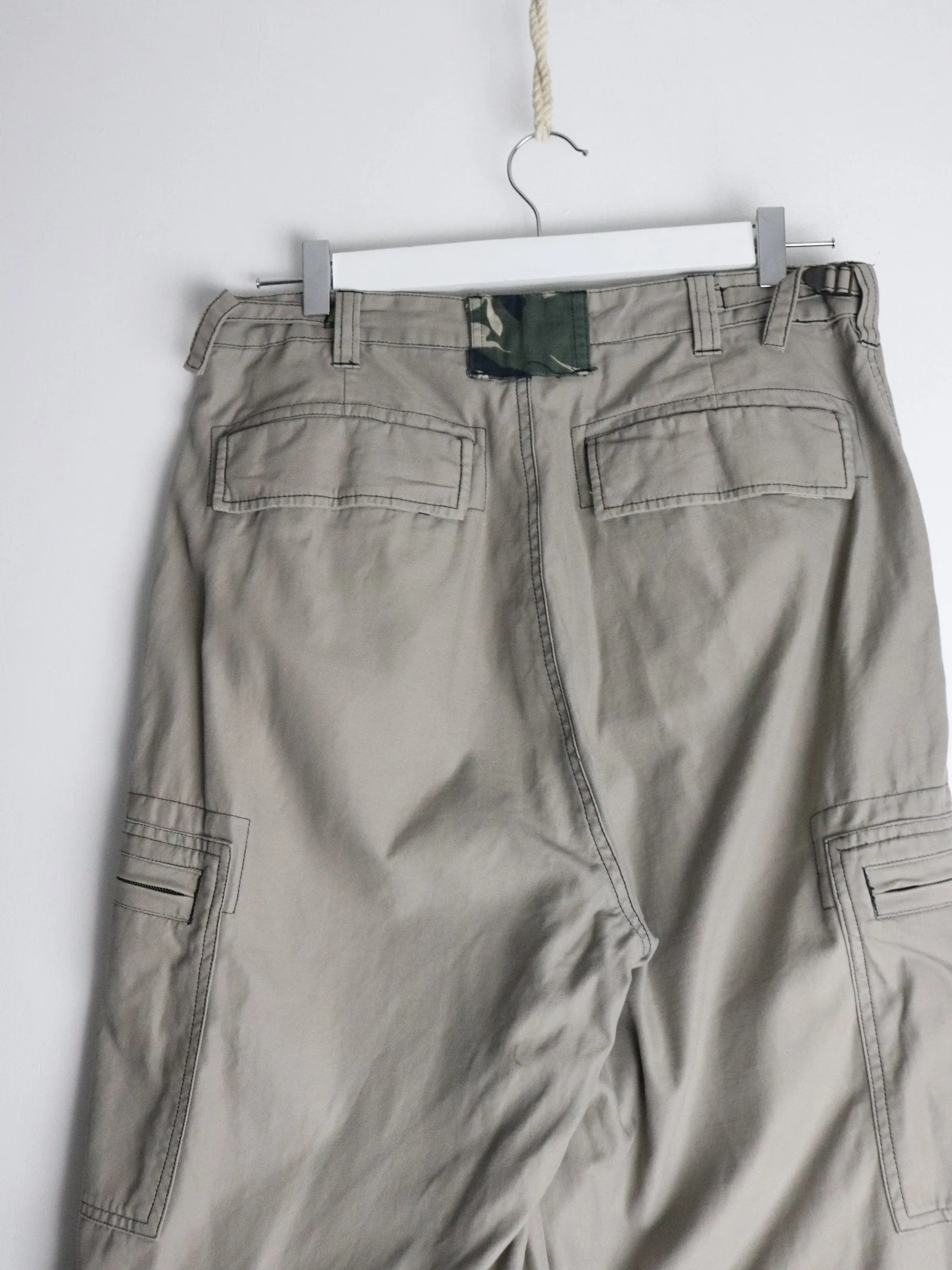 Cargo Convertible Pants Mens 34 x 30 Beige