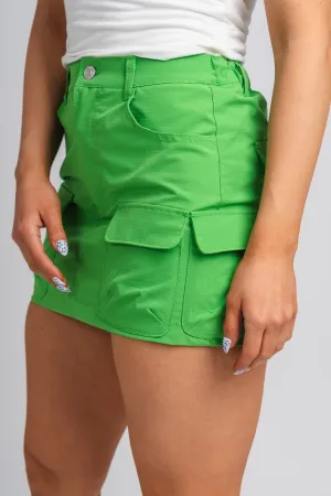 Cargo mini skirt apple