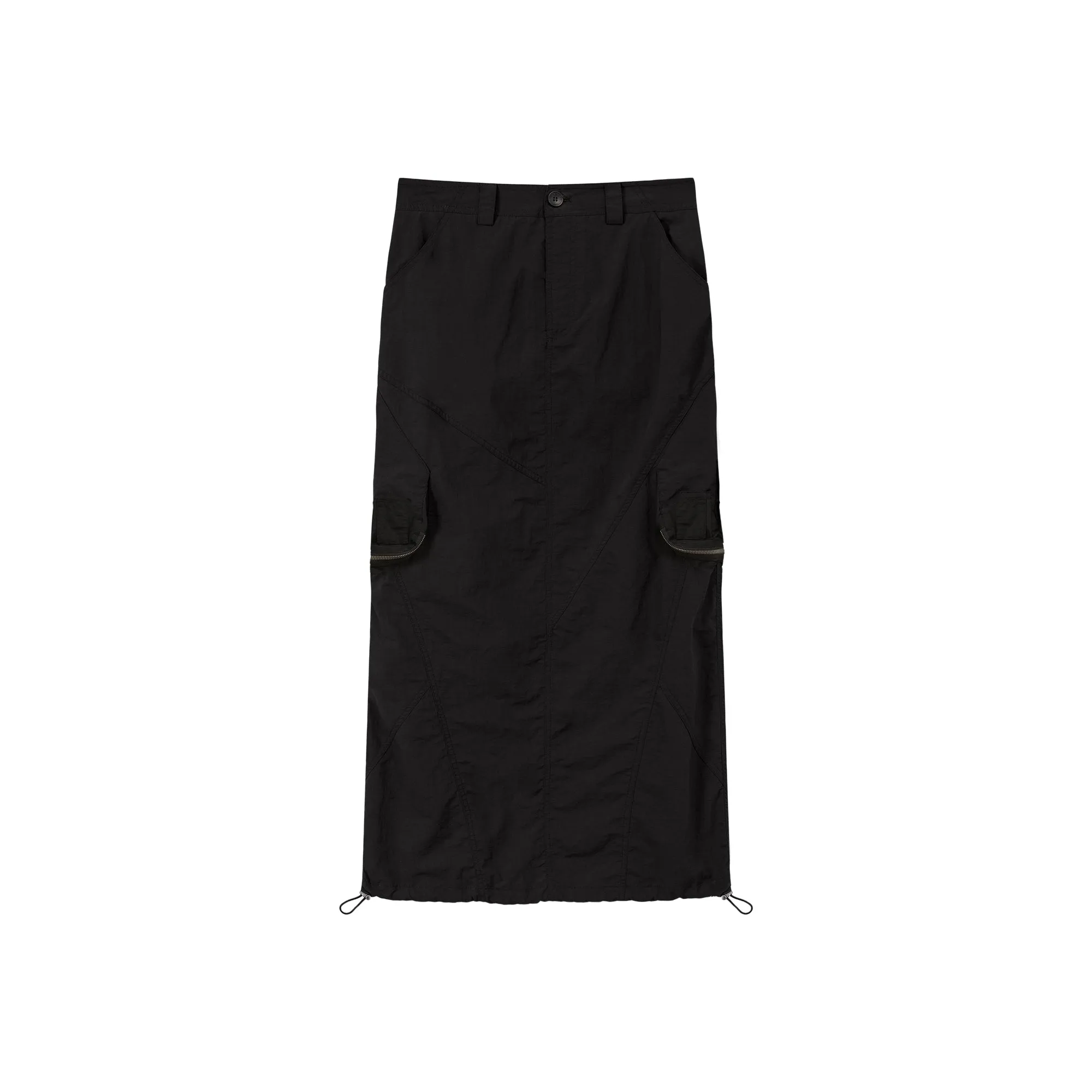 Cargo Pockets Maxi Skirt