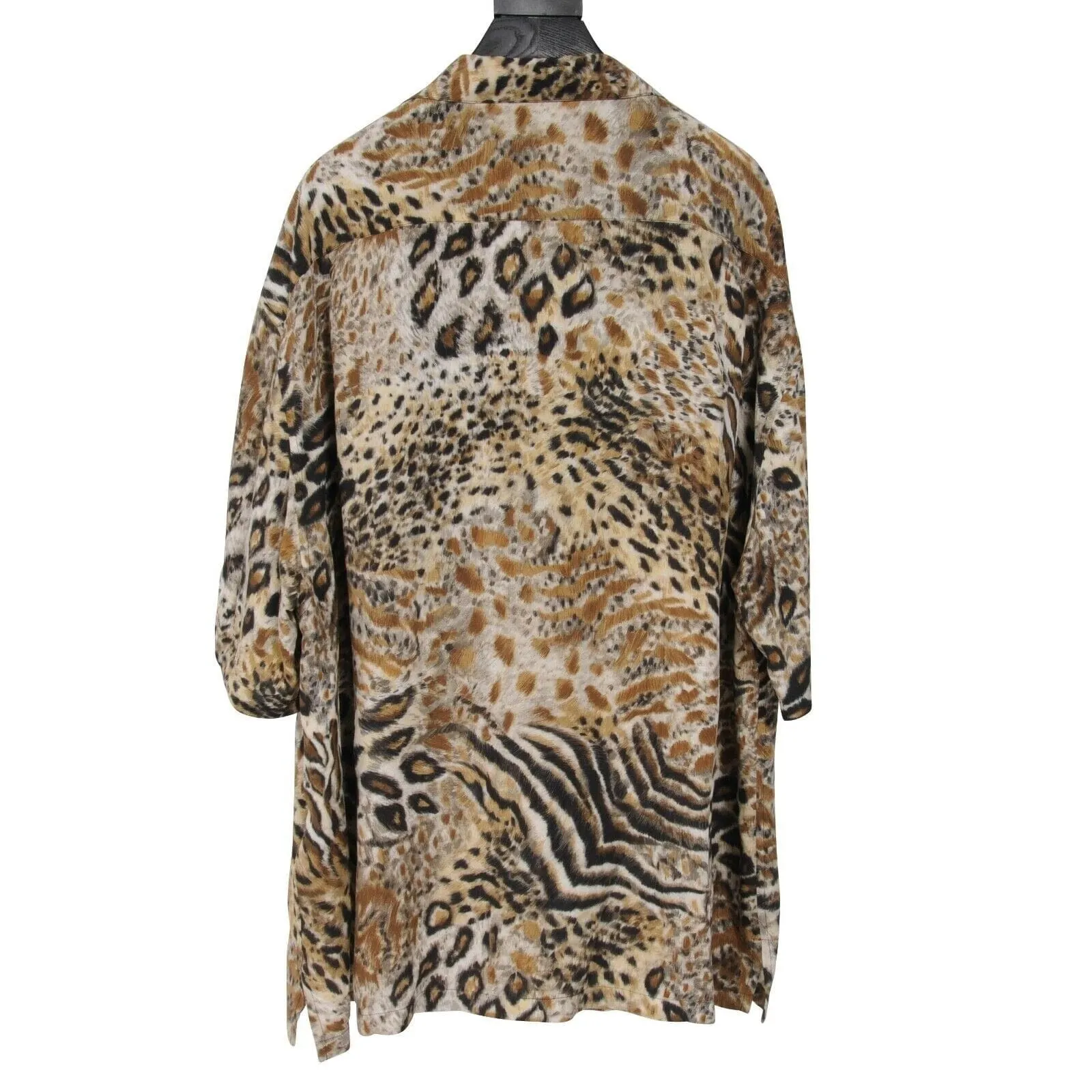 Cheetah Print Camp Collar Button Down