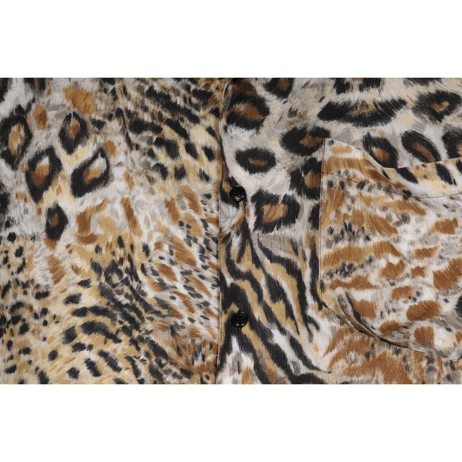 Cheetah Print Camp Collar Button Down