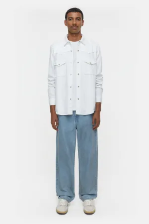 Closed Western White Button Down