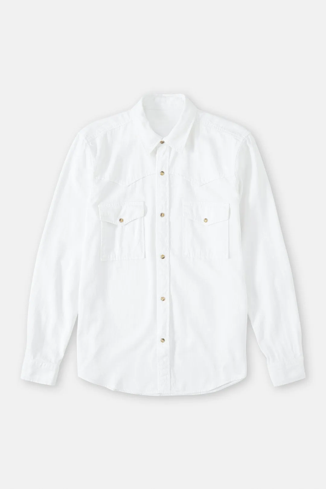 Closed Western White Button Down