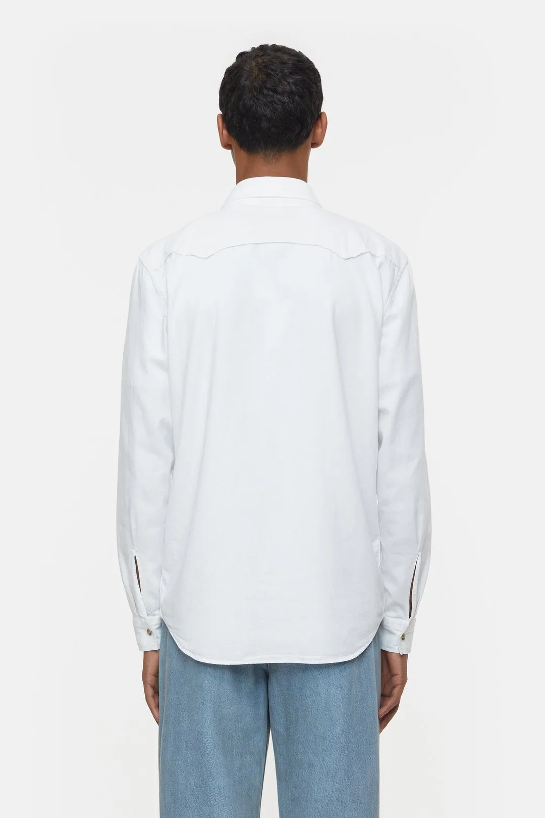 Closed Western White Button Down