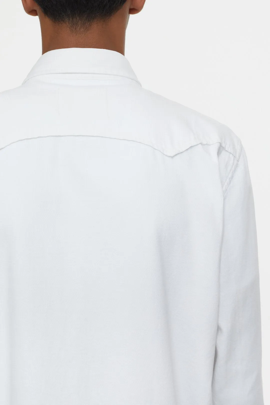 Closed Western White Button Down