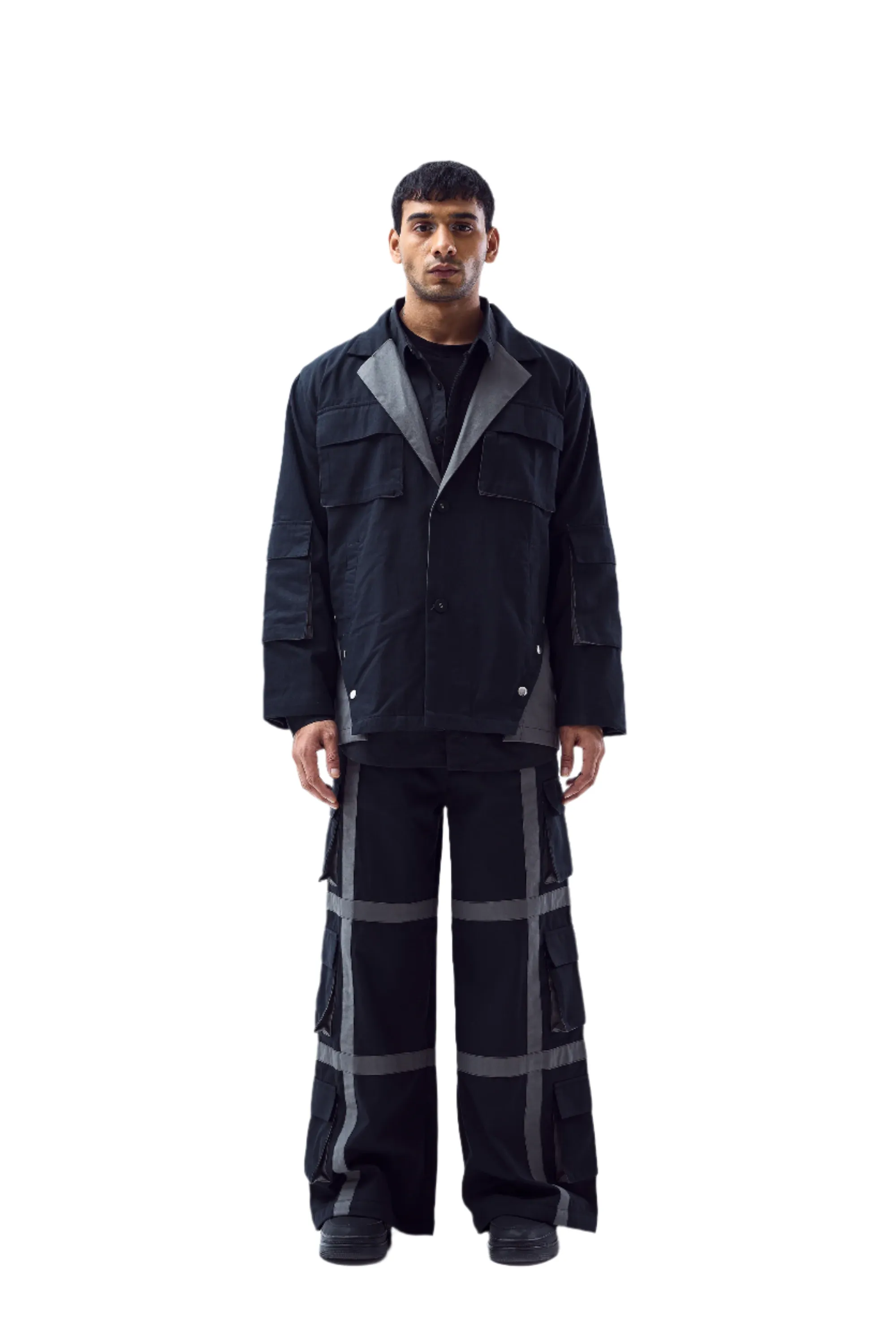 Convertible Blazer   Pleated Pants Set