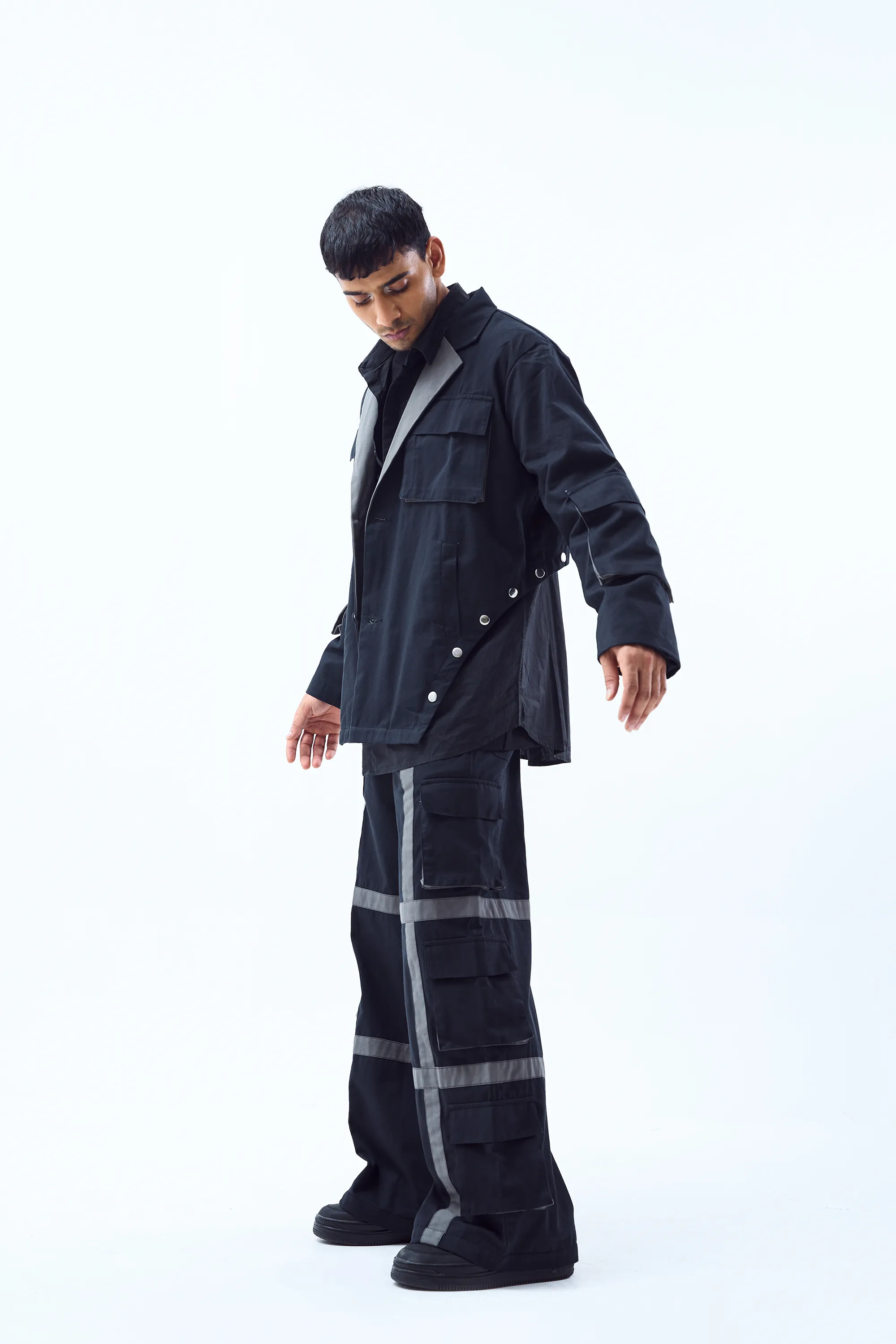 Convertible Blazer   Pleated Pants Set