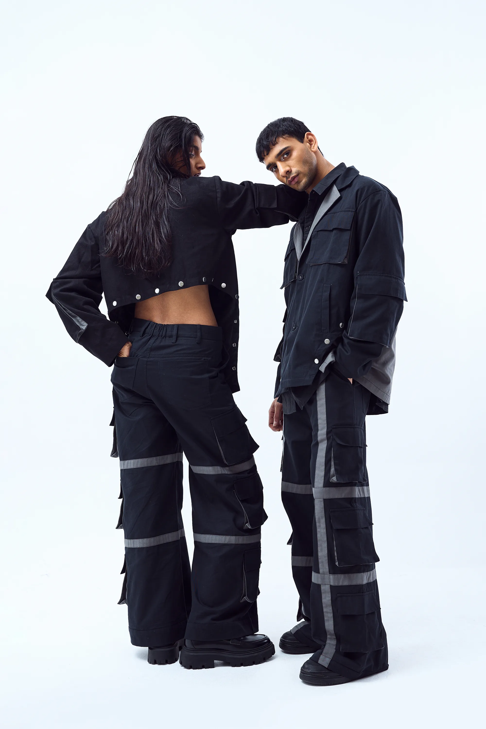 Convertible Blazer   Pleated Pants Set