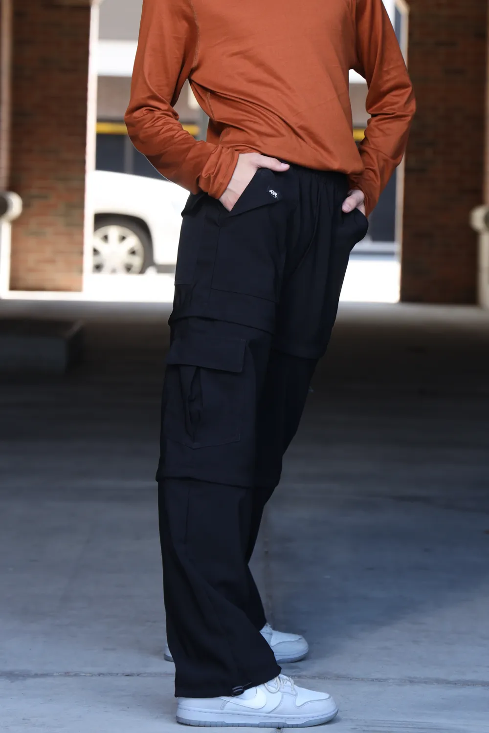 Convertible Recruit Cargo Pants - Black Pepper