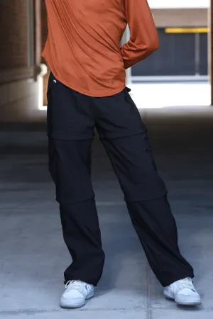 Convertible Recruit Cargo Pants - Black Pepper