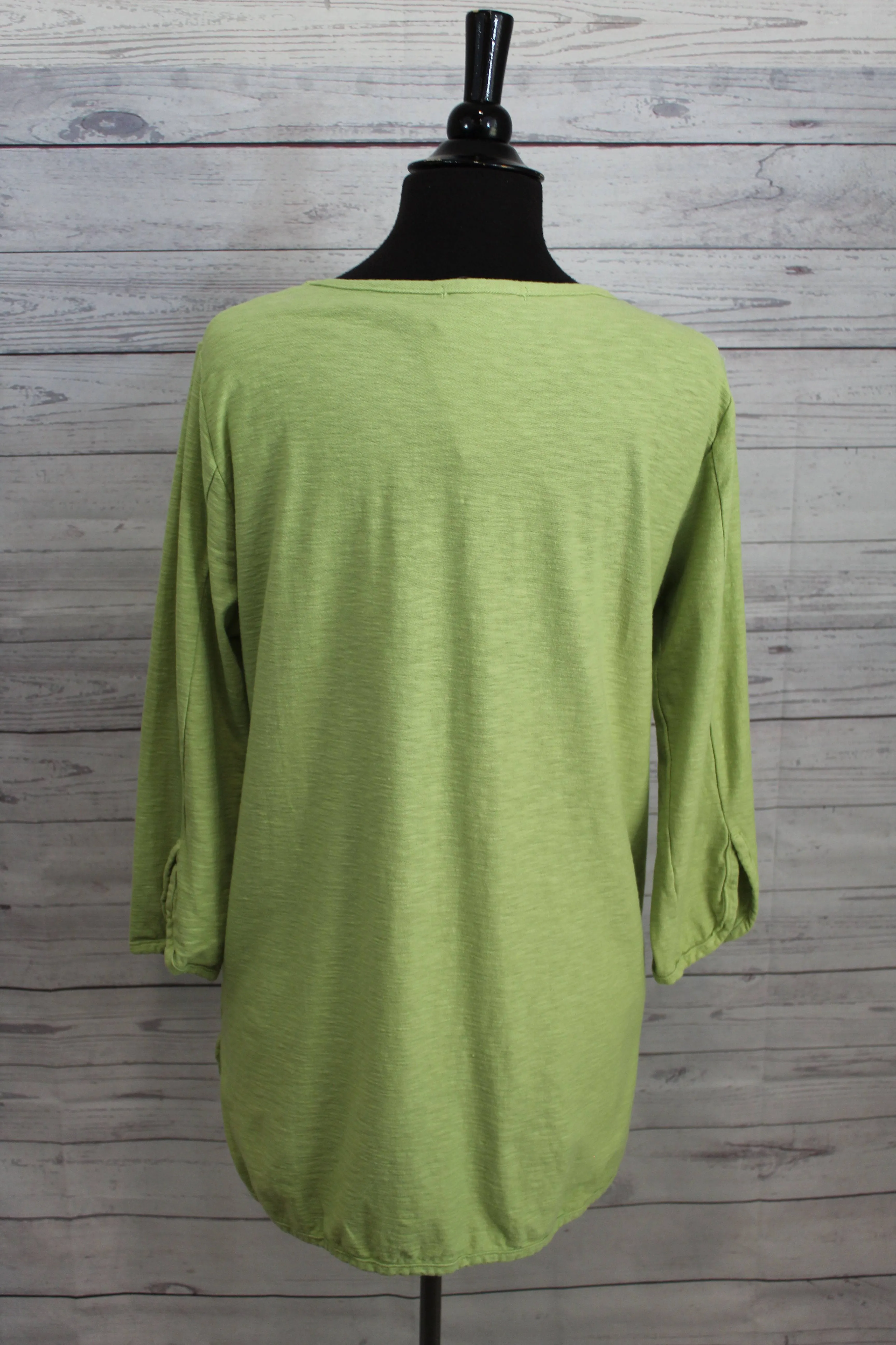 Cut Loose Linen Cotton Jersey - a Hi-Low Top FINAL SALE ITEM