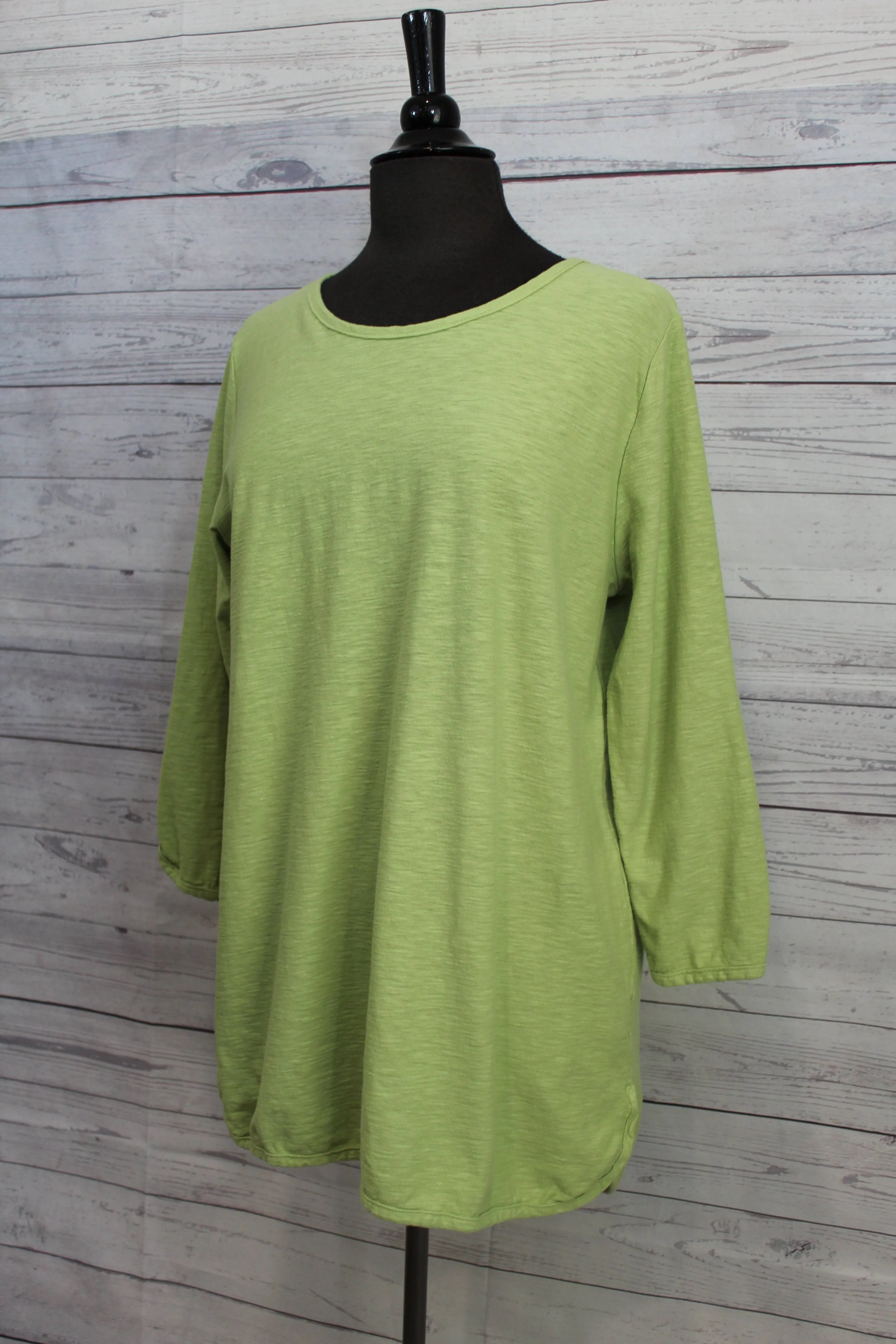 Cut Loose Linen Cotton Jersey - a Hi-Low Top FINAL SALE ITEM