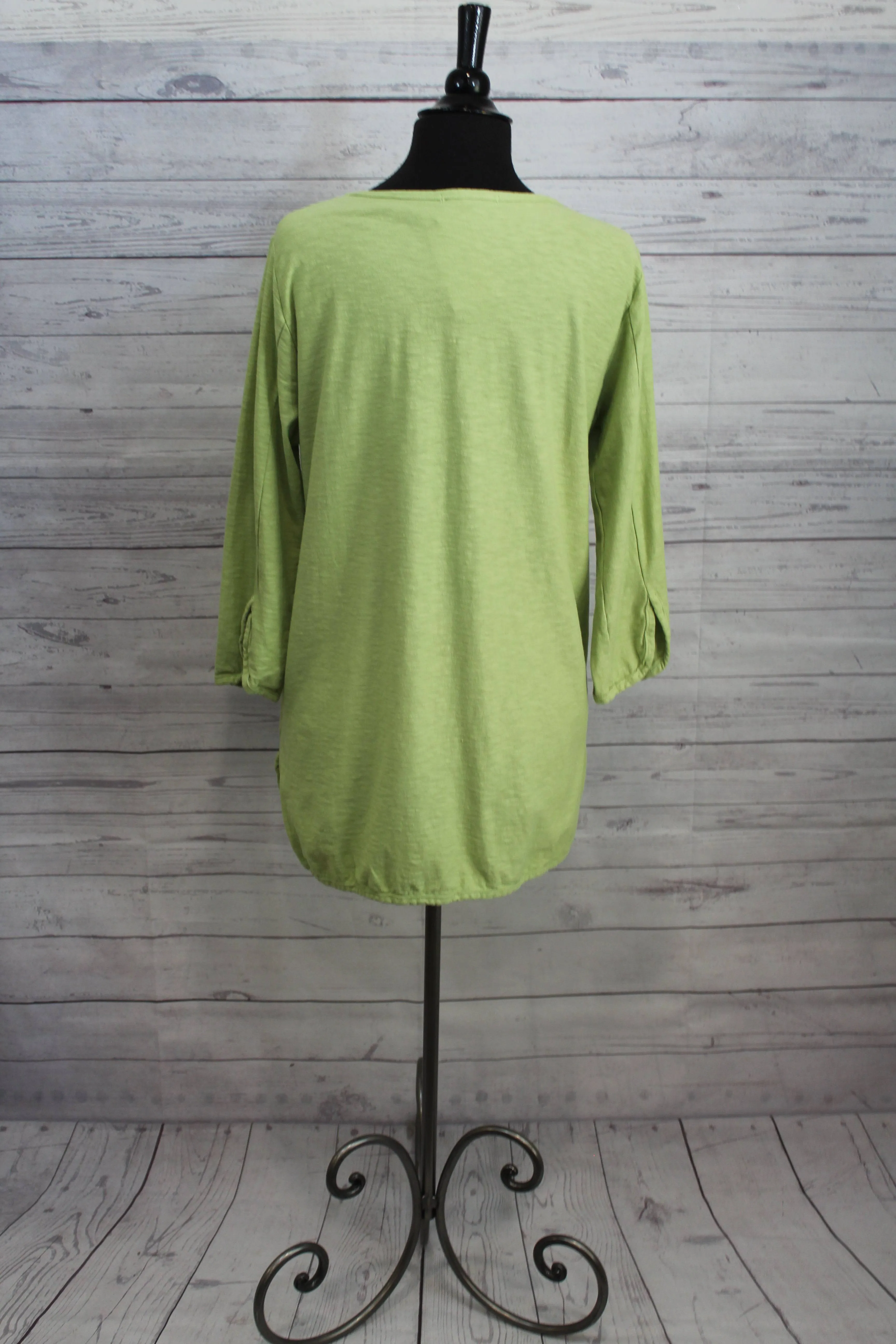 Cut Loose Linen Cotton Jersey - a Hi-Low Top FINAL SALE ITEM