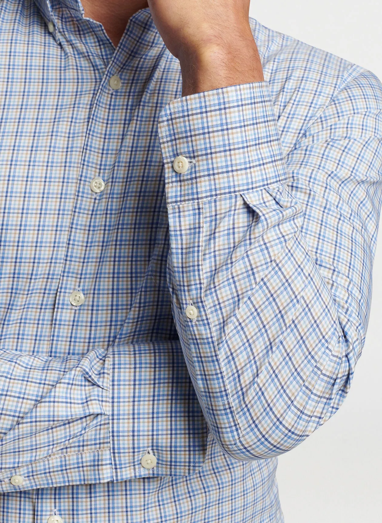 Cutler Crown Lite Cotton-Stretch Sport Shirt - Navy