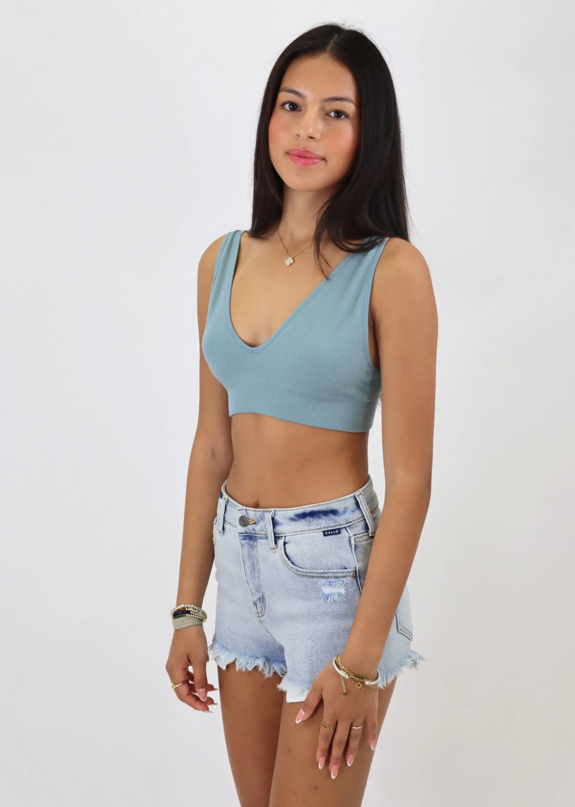 Deeper Well Bralette ★ Blue Grey